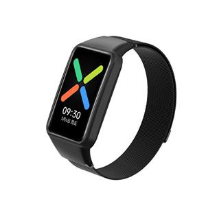 Strap-it Oppo Watch Free Milanese band (zwart)