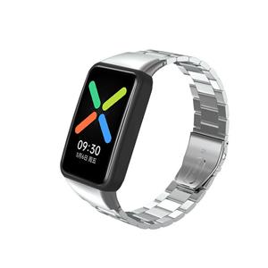 Strap-it Oppo Watch Free stalen bandje (zilver)