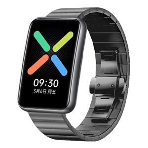 Strap-it Oppo Watch Free metalen bandje (zwart)