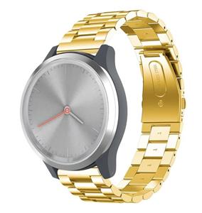 Strap-it Garmin Vivomove 3s stalen band - 39mm - goud