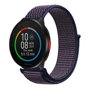Strap-it Polar Pacer nylon band (paars-blauw)