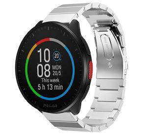 Strap-it Polar Pacer metalen bandje (zilver)