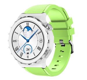 Strap-it Huawei Watch GT 3 Pro 43mm siliconen bandje (lichtgroen)