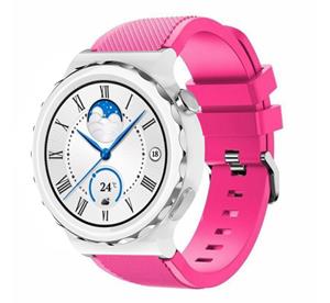 Strap-it Huawei Watch GT 3 Pro 43mm siliconen bandje (knalroze)