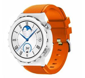 Strap-it Huawei Watch GT 3 Pro 43mm siliconen bandje (oranje)
