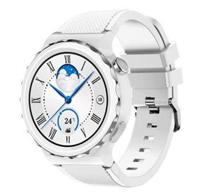 Strap-it Huawei Watch GT 3 Pro 43mm siliconen bandje (wit)