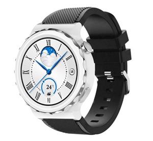 Strap-it Huawei Watch GT 3 Pro 43mm siliconen bandje (zwart)