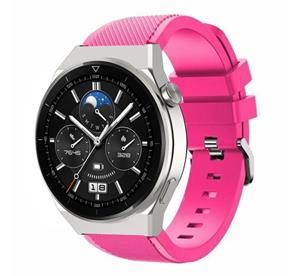 Strap-it Huawei Watch GT 3 Pro 46mm siliconen bandje (knalroze)