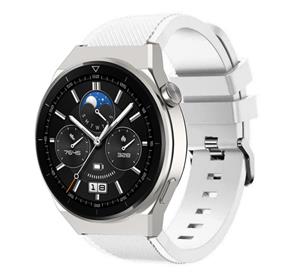 Strap-it Huawei Watch GT 3 Pro 46mm siliconen bandje (wit)