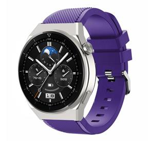 Strap-it Huawei Watch GT 3 Pro 46mm siliconen bandje (paars)