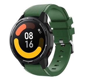 Strap-it Xiaomi Watch S1 siliconen bandje (legergroen)