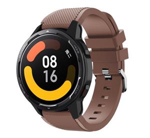 Strap-it Xiaomi Watch S1 siliconen bandje (koffiebruin)