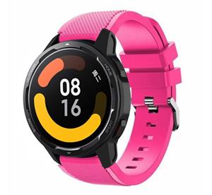 Strap-it Xiaomi Watch S1 siliconen bandje (knalroze)
