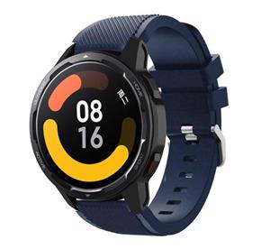 Strap-it Xiaomi Watch S1 siliconen bandje (donkerblauw)