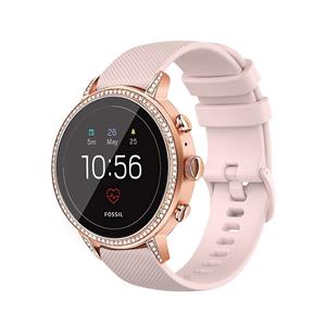 Strap-it Fossil Gen 5e - 42mm siliconen bandje (roze)