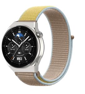 Strap-it Huawei Watch GT 3 Pro 46mm nylon band (camel)