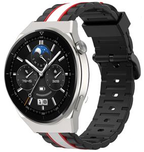 Strap-it Huawei Watch GT 3 Pro 46mm Special Edition band (zwart/wit)