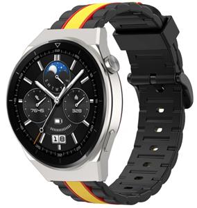 Strap-it Huawei Watch GT 3 Pro 46mm Special Edition band (zwart/geel)