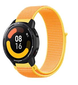 Strap-it Xiaomi Watch S1 nylon band (lichtgeel)