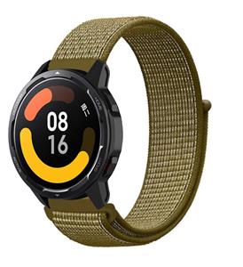 Strap-it Xiaomi Watch S1 nylon band (olijf)