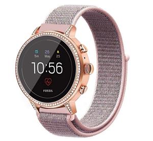Strap-it Fossil Gen 5e - 42mm nylon band (pink sand)