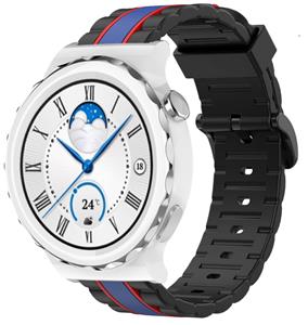 Strap-it Huawei Watch GT 3 Pro 43mm Special Edition band (zwart/blauw)