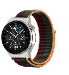 Strap-it Huawei Watch GT 3 Pro 46mm nylon band (dark cherry)