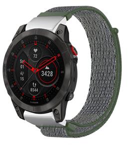 Strap-it Garmin Epix Gen 2 nylon band (groen)