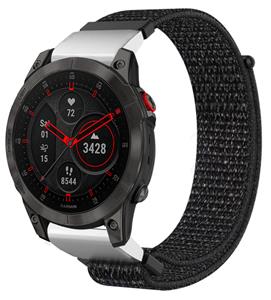 Strap-it Garmin Epix Gen 2 nylon band (zwart)