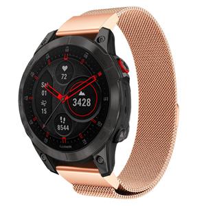 Strap-it Garmin Epix Gen 2 Milanese band (rosé goud)