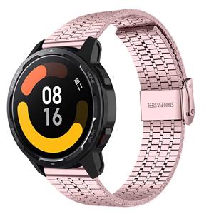 Strap-it Xiaomi Watch S1 roestvrij stalen band (rosé pink)