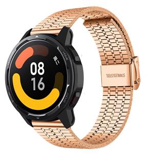 Strap-it Xiaomi Watch S1 roestvrij stalen band (rosé goud)