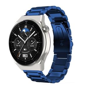 Strap-it Huawei Watch GT 3 Pro 46mm stalen band (blauw)