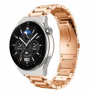 Strap-it Huawei Watch GT 3 Pro 46mm stalen band (rosé goud)