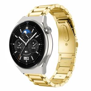 Strap-it Huawei Watch GT 3 Pro 46mm stalen band (goud)