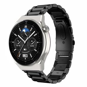 Strap-it Huawei Watch GT 3 Pro 46mm stalen band (zwart)