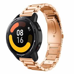 Strap-it Xiaomi Watch S1 stalen band (rosé goud)