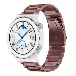 Strap-it Huawei Watch GT 3 Pro 43mm stalen band (brons-goud)