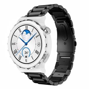 Strap-it Huawei Watch GT 3 Pro 43mm stalen band (zwart)