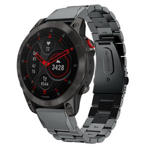 Strap-it Garmin Epix Gen 2 stalen band (zwart)