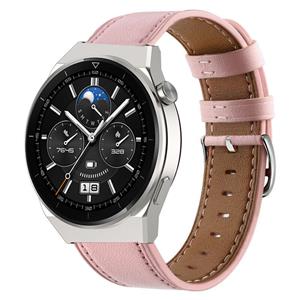 Strap-it Huawei Watch GT 3 Pro 46mm bandje leer (roze)