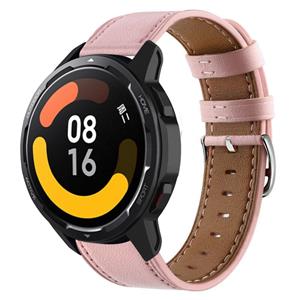 Strap-it Xiaomi Watch S1 bandje leer (roze)