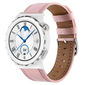 Strap-it Huawei Watch GT 3 Pro 43mm bandje leer (roze)