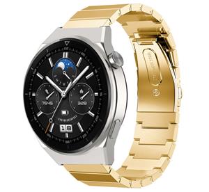 Strap-it Huawei Watch GT 3 Pro 46mm metalen bandje (goud)