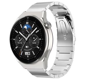 Strap-it Huawei Watch GT 3 Pro 46mm metalen bandje (zilver)