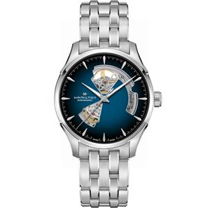 Hamilton H32675140 Automatik Herrenuhr Jazzmaster Open Heart Blau