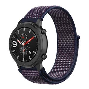Strap-it Xiaomi Amazfit GTR nylon band (paars-blauw)