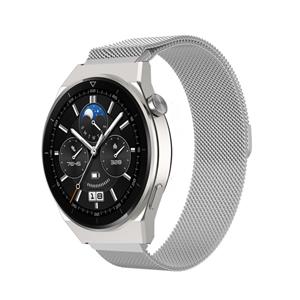 Strap-it Huawei Watch GT 3 Pro 46mm Milanese band (zilver)