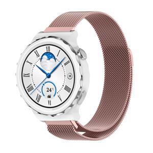 Strap-it Huawei Watch GT 3 Pro 43mm Milanese band (roze)