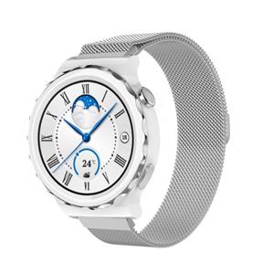 Strap-it Huawei Watch GT 3 Pro 43mm Milanese band (zilver)
